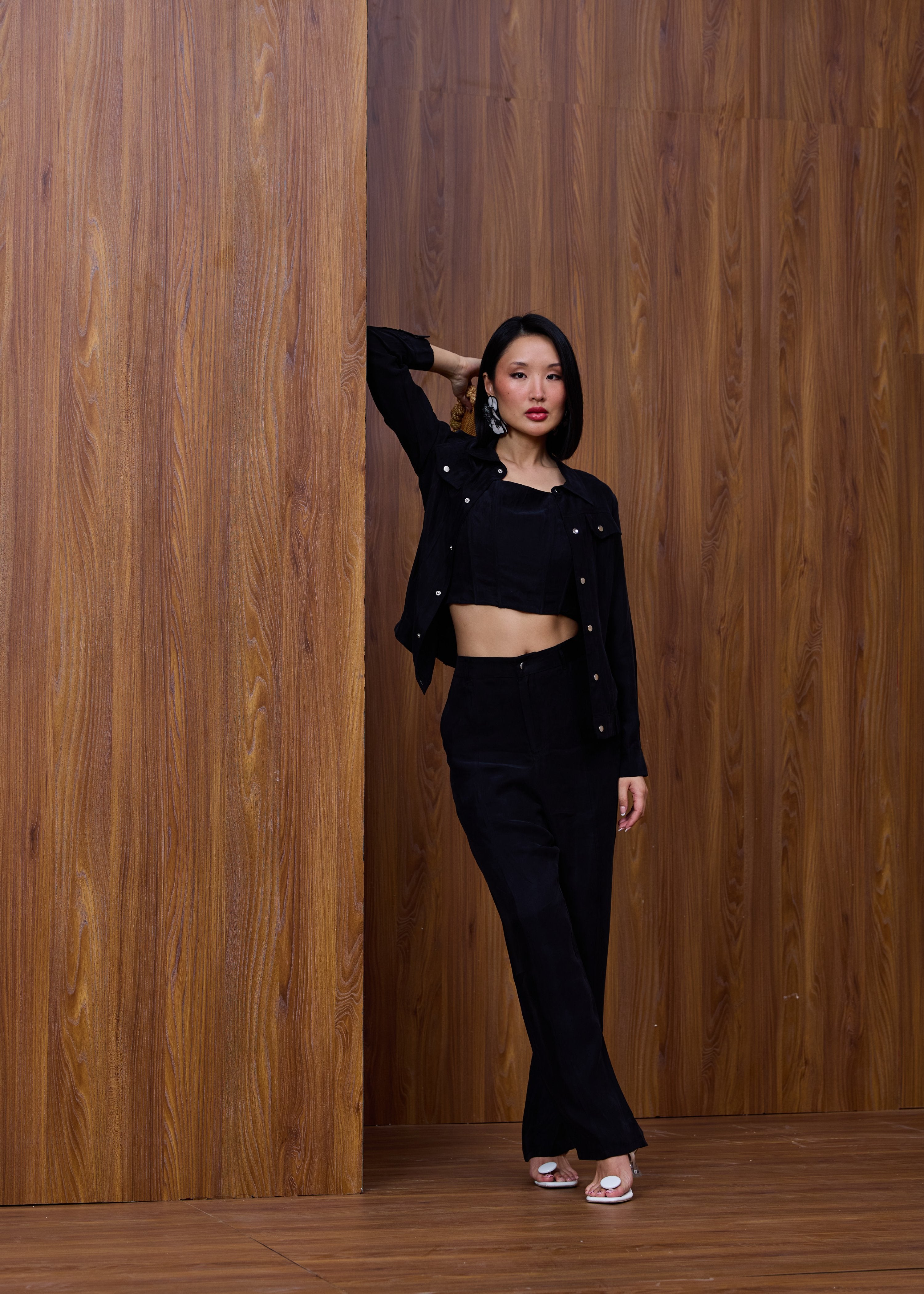 Black Jacket - Premium Cupro Fabric