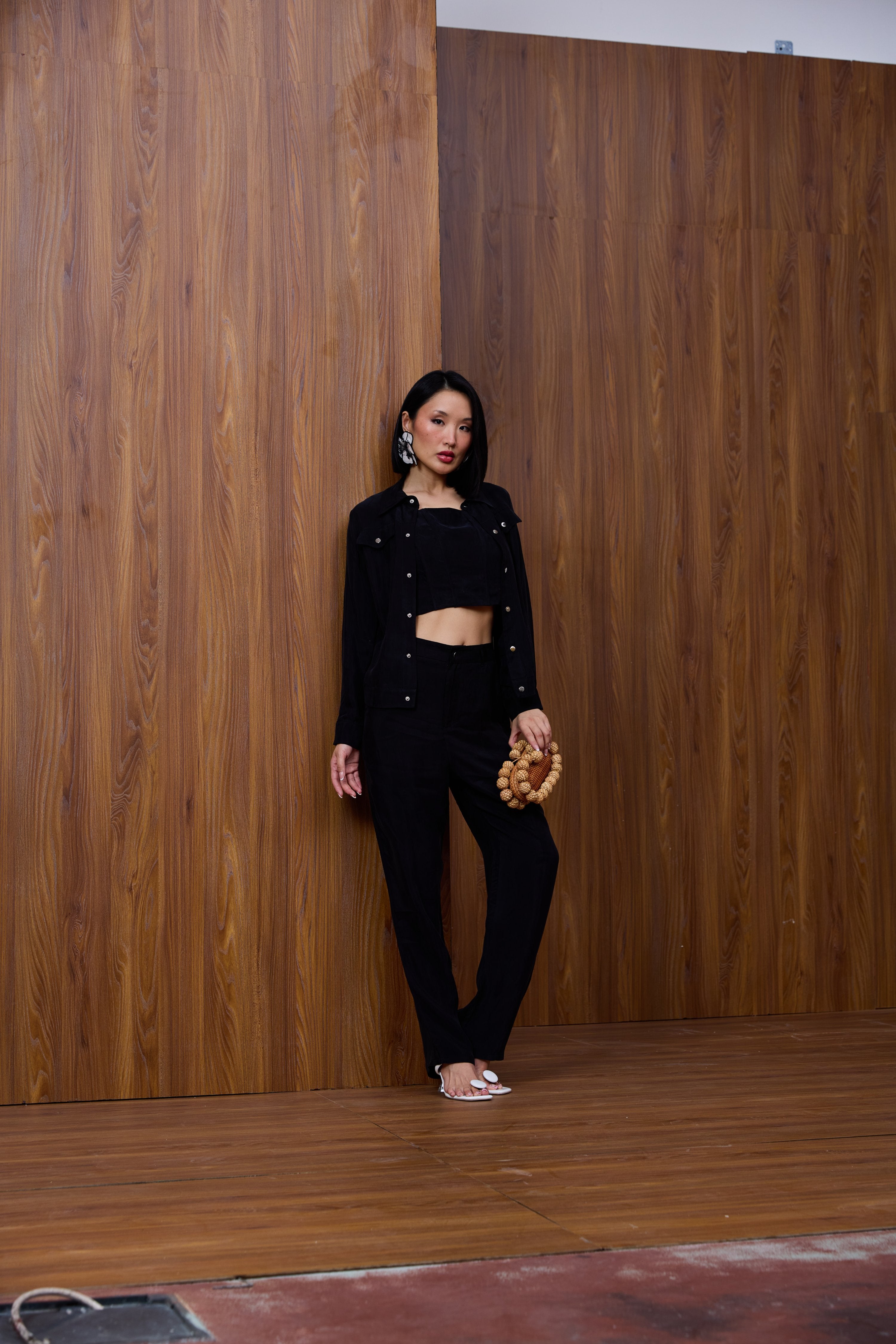 Black Jacket - Premium Cupro Fabric